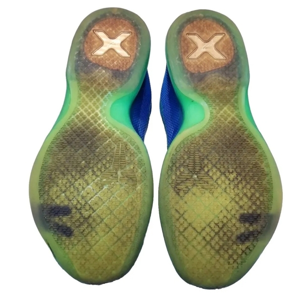 Nike Kobe X Emerald City Men Sneakers/Shoes 2015 705317-402 Sz 9.5 Blue/Green main image 6